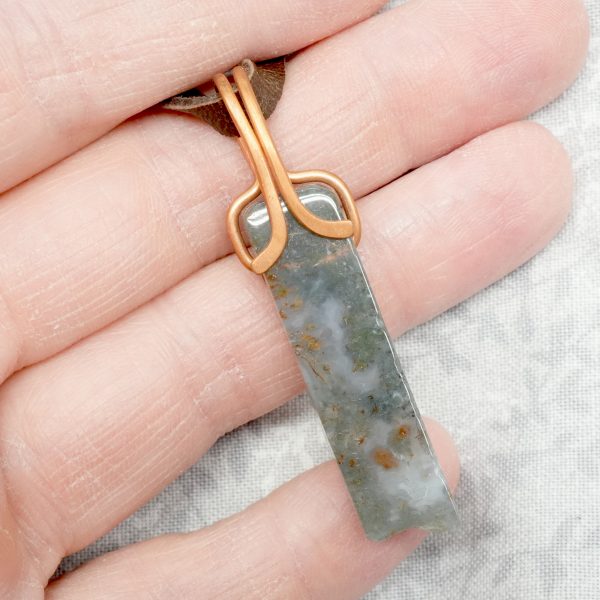 Copper and Fancy Agate Necklace
