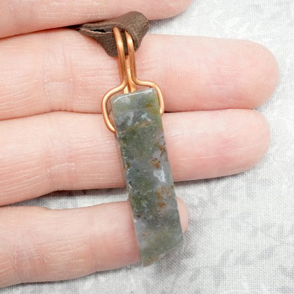 Copper and Fancy Agate Necklace