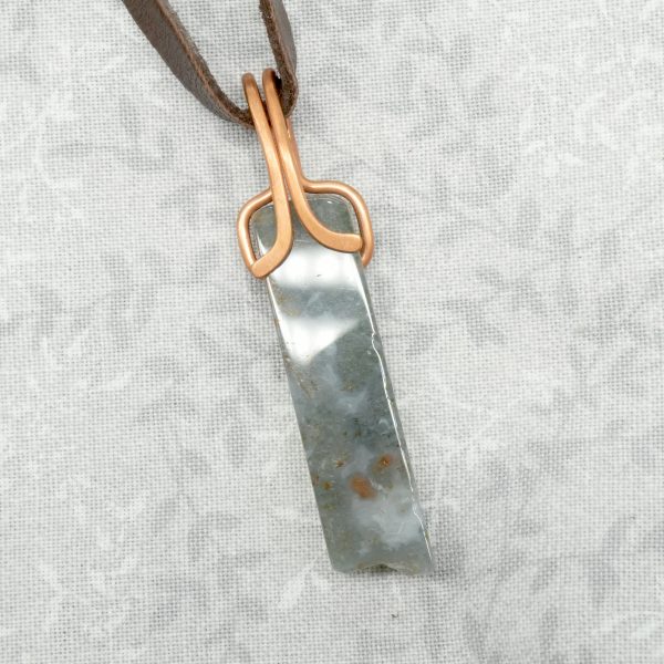 Copper and Fancy Agate Necklace