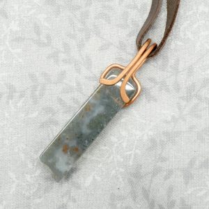 Copper and Fancy Agate Necklace