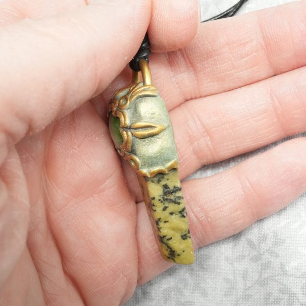 Green Aventurine and Yellow Stone Necklace